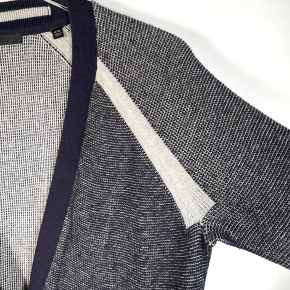 ATM Anthony Thomas Melillo Raglan Sleeve Cardigan Sweater M Cotton Cashmere - Picture 4 of 9